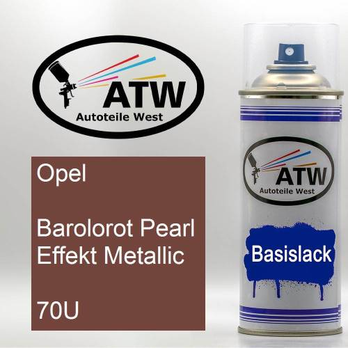 Opel, Barolorot Pearl Effekt Metallic, 70U: 400ml Sprühdose, von ATW Autoteile West.